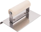 MARSHALLTOWN QLT Stainless Steel Hand Edgers, Wood Handle Material, 203mm Length, 203mm Width, 19mm Radius, 22mm Lip, Made In The USA, CE530S