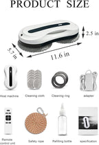 Window Cleaning Robot, Automatic Window Cleaner with Water Spray for Windows/Tiles/Class Door, Inside/Outside, 5600Pa Suction Power, 3.0 Path Planning, Remote Control