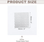 uxcell 6Pcs Drywall Repair Patch, 2x2 Inch Self-Adhesive Aluminum Metal Plaster Wall Patching Mesh, Wall Mending for Quick Fix Wall Hole, Sheetrock Ceiling, White