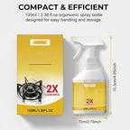 Drkicsy Kitchen Heavy Oil Cleaner Spray, Oven Cleaner Heavy Oil Stain Cleaner Kitchen Degreaser, All Purpose Heavy Duty Oil Cleaning Agent Foam Cleaner for Countertops and Appliances (1 Pack)