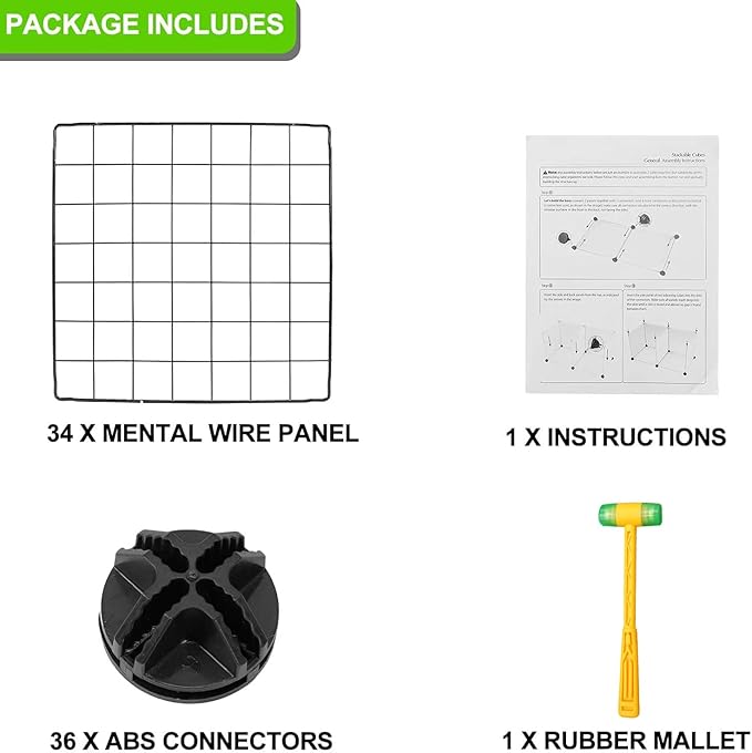 TUMUCUTE Wire Cube Storage Organizer, 9-Cube Metal Storage Shelves Bookshelf, Stackable Modular Closet Organizer for Bedroom Living Room, Office, Storage Shelves