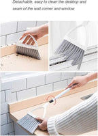 Mini Broom and Dustpan, Home Kitchen Sweeping for Kids(White+Gray)