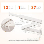 Clothes Drying Rack Wall Mounted,Drying Rack Clothing Wall Mount,Laundry Drying Rack,Collapsible Dying Racks for Laundry