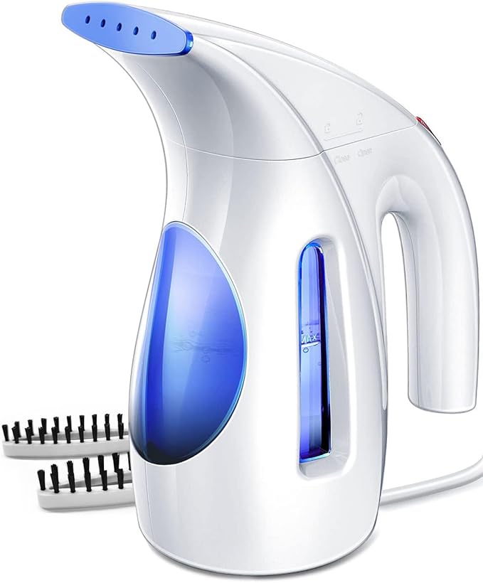 HiLIFE Steamer for Clothes, Portable Handheld Design, 240ml Big Capacity, 700W, Strong Penetrating Steam, Removes Wrinkle, for Home, Office(ONLY FOR 120V)