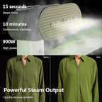 G6 2-in-1 Portable Steamer for Clothes and Iron for Clothes, Just 0.7lbs Lightly, 10 Minutes of Continuous Steam, 900W Light Steamer for travel and home (pink)