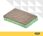 Superio Non-Scratch Cellulose Sponge Scrub Heavy Duty Kitchen Sponges Scrubbers with Scouring Pad (1)