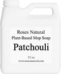 Patchouli Plant-Based Floor Cleaner Mop Soap – 32 oz | Streak-Free, Highly Scented, Concentrated Mop Solution for Tile, Vinyl, Hardwood & Sealed Floors | Non-Toxic, Eco-Friendly, Made in USA
