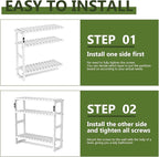 Galood Over The Toilet Storage Bathroom Shelves Wall Mounted 3 Tier Space Saver Corner Shelf Organizer Bamboo Towel Rack Toilet Paper Cabinet with Hanging Rod White
