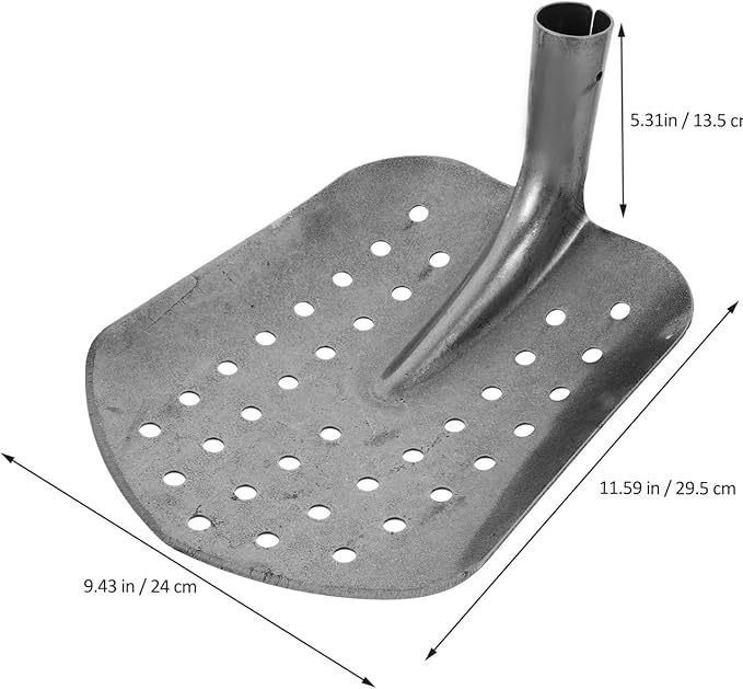 Homoyoyo Sewer Drainage Leakage Spade Tools Metal Sifting Shovel Tool Shovel Drain Mud Metal Sifting Mud Scoop Iron Portable Manure Spoon Sewer Line Cleaner