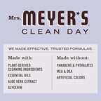 MRS. MEYER'S CLEAN DAY Liquid Dish Soap, Cruelty Free Formula, Lavender Scent, 16 oz- Pack of 6