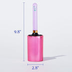 Reusable Lint Roller with Colorful Acrylic Handle & Display Case - Washable Sticky Rubber Surface for Pet Hair, Dust & Fuzz Removal - Sustainable Cleaner for Clothes, Furniture & Home
