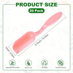 20-Pack Mini Gardening Shovel Spoons, Plastic Garden Soil Scoops for Cultivation Digging Transplanting/Flower Planting/Plant Succulent, Colorful Small Gardening Tools [Pink]