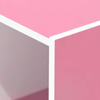 Furinno Luder Bookcase / Book / Storage , 11-Cube, White/Pink