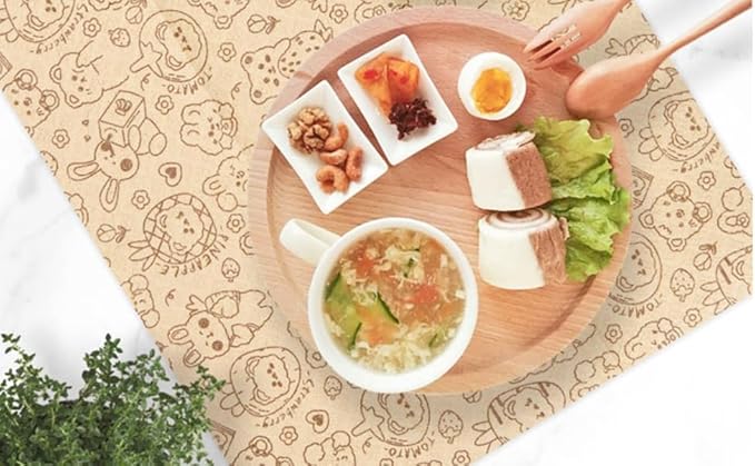 Durable Bamboo Kitchen Paper Towels,Unbleached Bamboo Fiber with Rayon,Dry and wet use, Thickened 4 paper Towel Rolls each carton,Hand washable only,Not machine washable