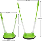 Ruibo Baggy Rack Holder For Food Prep/Ziplock Bag, Meal Planning/Plastic Freezer Bag Holders Stand, Green, Pack of 4 - 4 Pcs