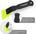 FOSHIO 2 Pack Small Squeegee for Vinyl, Stainless Steel Handle Mini Squeegee for Mirror Shower Glass Door Window Cleaning, Car Light, Bumper Vinyl Wrap Window Tint Kit