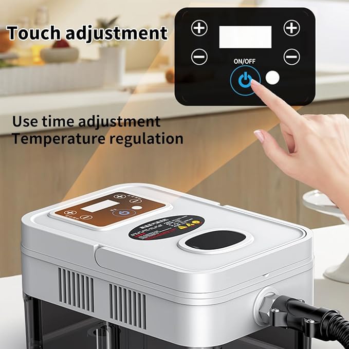 Portable Steam Cleaner Handheld Steam Cleaner High Pressure Steamer for Deep cleaning 1200ML Steam Cleaning Machine for Home Use With 6 Brushes Cleaning for Couch Auto Floor (White)