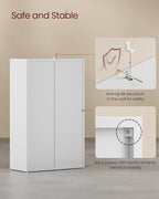 VASAGLE Bookcase, Bookshelf with 5 Compartments, Freestanding Shelves and Cube Organizer, Display Shelf for Small Spaces, for Living Room, Bedroom, and Home Office, White ULBC25WT