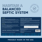 Septic Tank Treatment -1 Gallon Professional Grade Liquid | Live Bacteria & Enzyme Formula - Erase Septic Odor & Prevent Septic Backups