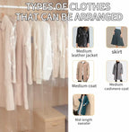 BEISHIDA 20PCS 47 Inch Plastic Garment Bag-Plastic Clear Dry Cleaner Laundry Bags for Clothes Cover Hanging Clothes Storage for Long Dresses Skirt Coat Suit Shirt Jacket