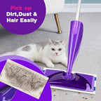 HOMEXCEL Multi-Layer Dry Floor Mop Pads Compatible with Swiffer WetJet-All Purpose Multi Surface Floor Cleaner Spray Mop Pads Refills for Hardwood Floor,16 Count