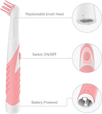Electric Brush with 4-in-1 Multiple Brush Heads, Cordless Motorized Cleaning Brush for Bathroom, Toilet, Kitchen, Tile, Crevice