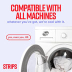 STRIPS Laundry Detergent Sheets Fresh Linen Travel Pack (3ct, 6 loads) Eco Liquidless Soap, Travel-Friendly, Dissolves in Hot & Cold, Hypoallergenic, Tackles Tough Stains & Odors