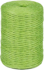 2mm 600ft Colored Natural Jute Twine String for Gift Wrapping Craft Baker Plant Christmas Ribbon Twine Handmade Arts Decoration Thin Packing String Home Decor