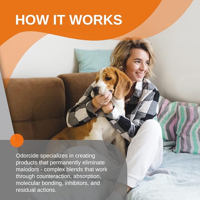 ODORMED Odor Eliminator Concentrate – Pet Odor Eliminator for Strong Odor on Floors, Walls, Cages & More – All-Purpose Carpet Deodorizer w/Safe, Non-Enzymatic Formula (1 Gal, Caribbean Citrus Mist)