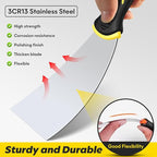 DEKEones Putty Knife Set, 4PCS Stainless Steel Scraper Paint Tool with Comfortable Grip for Drywall Repair, Wallpaper Removal and Plaster Scraping(2,4,6,8in)