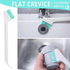 Small Cleaning Brushes for Small Spaces, Tiny Household Cleaning Supplies Tools, Mini Crevice Cleaning Brush Scrub Narrow Corner Nook Track Grooves Bathroom Kitchen Home Detailing, 16 Pcs