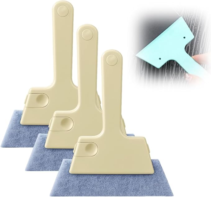 Magic Window Track Cleaner, 2024 Upgraded Window Groove Cleaning Brush Tools Set, Hand-held Window Track Cleaner Brushes Tools Set for Window lides Gaps Tile Lines Shutter Car Vents (Yellow 3PCS)