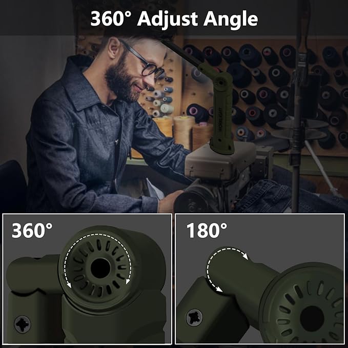 Working Light Portable, Rechargeable Work Lights with Magnetic Base Hanging Hook,360° Rotate 5 Modes,COB LED 700 Lumens Foldable Inspection Light for Car Repair, Grill and Outdoor Use(4pack)