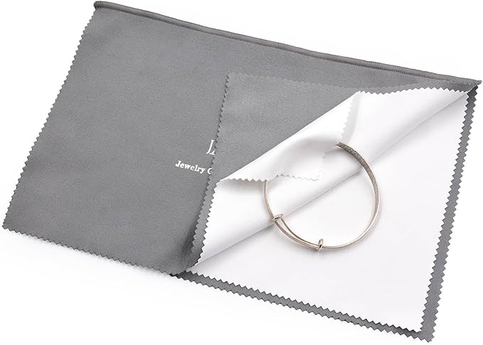 Pro Size Silver Polishing Cloth Jewelry Cleaning Cloth 11" X 14" inches for Cleaning Gold, Silver and Platinum Jewelry Coins Watch, Keeps Jewelry Clean and Shining. (Pack of 2)