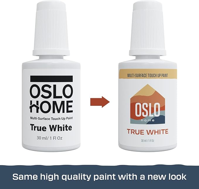 Touch Up Paint Multi-Pack – 5 Most Popular White Home and Rental Colors + Black, w/Brush in 20ml Bottle, Quick Drying, For Repairs, Walls, Trim, Cabinets, Furniture, Shutters and More