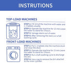 NATRUTH 30 Pack Washing Machine Cleaner Tablets, Solid Washer Deep Cleaning Tablet, Clean Inside Drum And Laundry Tub Seal
