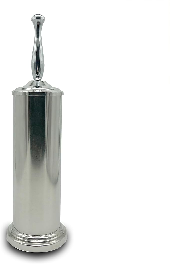 Brushed Nickel Toilet Bowl Brush with Holder, Durable Bathroom Cleaning Tool, Modern Design for Easy Toilet Maintenance, Bathroom Cleaner Brush for Efficient Cleaning and Hygiene