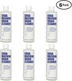 Soda Machine Drain Cleaner - Safe & Non-Corrosive Fountain Drink Machine Line Cleaner for Syrup & Sugar Buildup - Easy Monthly Treatment, No Scrubbing Needed (Pack of 6)