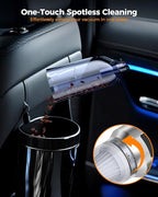 Car Vacuum,3 Suction Modes,Portable Mini Cordless Cleaner with 24000pa Suction Power,Type-C Charge,Handheld Vacuum for Home,Car, Office Desk, Keyboards(Dark Silver)
