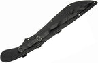 Szco Supplies 21” Full-Tang Curved Sawback Machete with Cord-Wrapped Handle, 420 Stainless Steel Blade, and Nylon Sheath for Camping, Hiking, and Survival