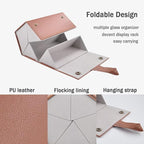 Kenpal Sunglasses Storage Organizer Holder Foldable Travel Case with 5 Slot Compartments for Multiple Glasses