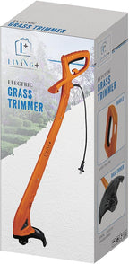 Living + Electric Grass Cutter Corded with 6M Line, String Trimmer, Electric Weed Wacker, Brush Cutter, Bush Trimmer, 250W, Lightweight, and Efficient