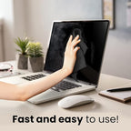 EVEO® Screen Cleaner Spray Kit (Streak-Free) TV Screen Cleaner for Smart TV, LCD, LED, OLED | Computer Screen Cleaner Spray and Wipe Microfiber Cloth - TV, Monitor, Laptop, iPad, Car - 6.7oz 2 Pack