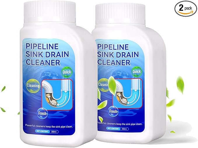 Pipeline Dredging Agent, Powerful Drain Cleaner Agent, Kitchen Unblocker, Sink and Drain Cleaner Powder for Kitchen Toilet Pipeline Quick Cleaning Tool