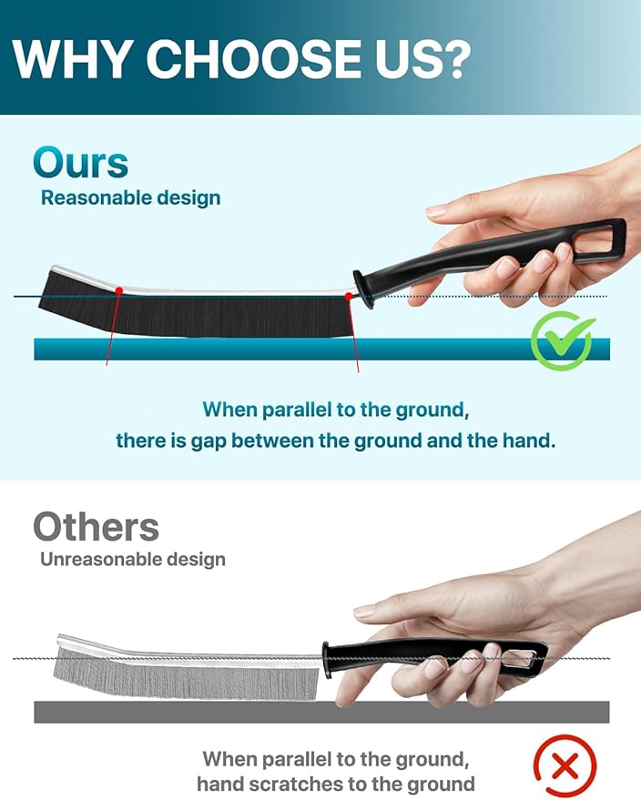 6 Pcs Crevice Cleaning Brush Set, Household Hard Bristle Crevice Cleaning Brush, Crevice Cleaning Tool for Sink,Faucets，Grout,Bathroom,Corner, Baseboard,Gas Stove and Tiles KOSPRIE