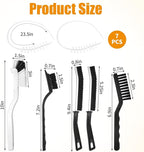 7PCS Washing Machine Cleaning Brush Kits,Durable Cleaning Tool for Washing Machine Drums,Crevice Brush for Bathroom, Shower and Kitchen