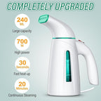 OGHom Steamer for Clothes,Portable Handheld Travel Steamer,300ml Large Capacity,950W,30 Second Fast Heat Up Garment Steamer (Turquoise)