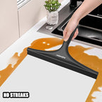 All-Purpose Shower Squeegee for Glass Doors, Silicone Squeegee for Bathroom, Shower Doors, Mirrors, Tiles, 10 inch, Black