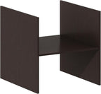 Furinno Cubicle H-Shelf Cube Organizer Insert (Does not fit IKEA Kallax Shelving), Black Dark Oak
