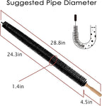 Dryer Vent Cleaner Kit, 2 Pack Dryer Lint Brush, 30 Inch Long Flexible Lint Remover, Refrigerator Coil Cleaning Brush, Home Essentials (Long-Style)